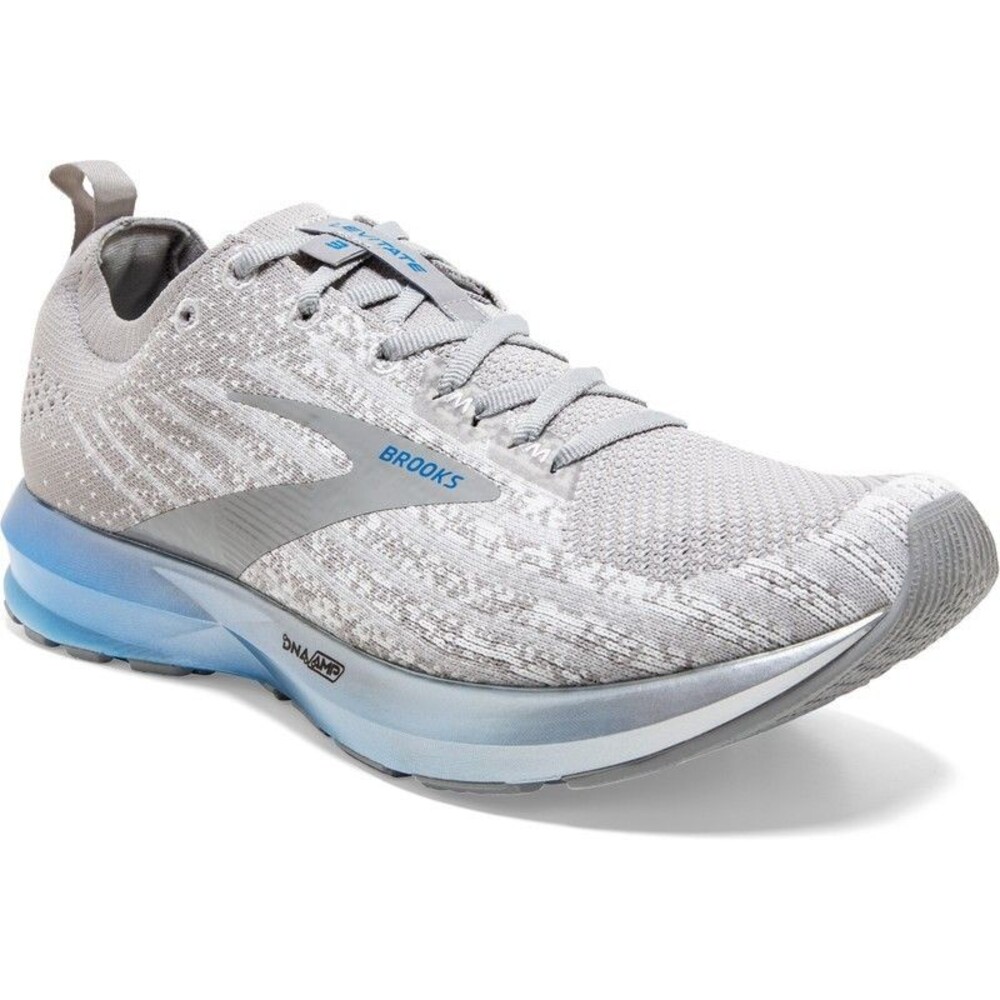 Brooks Levitate 3 Running Shoes Gray Knit Sneakers 1103121D199 Mens sz 14 D NEW